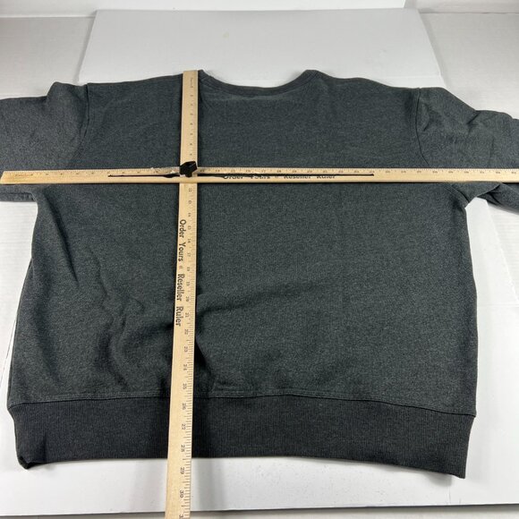 Champion Sweatshirt Adult Extra Large Dark Grey Faded Tonal Pullover Crewneck - Picture 9 of 13